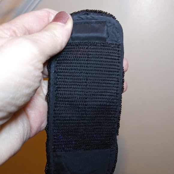 Vintage 80's Le Regale LTD. Hand Made Black Beaded Belt - Picture 13 of 14